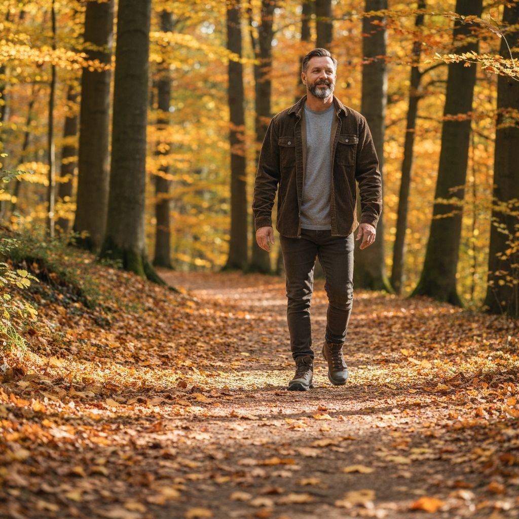 Man enjoying natural wellness